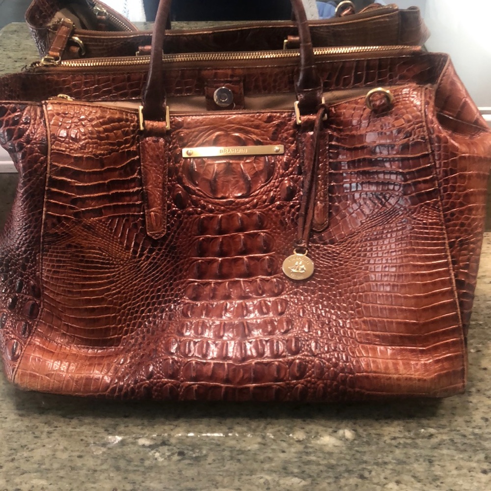 Pecan Brahmin Melbourne Business Tote.